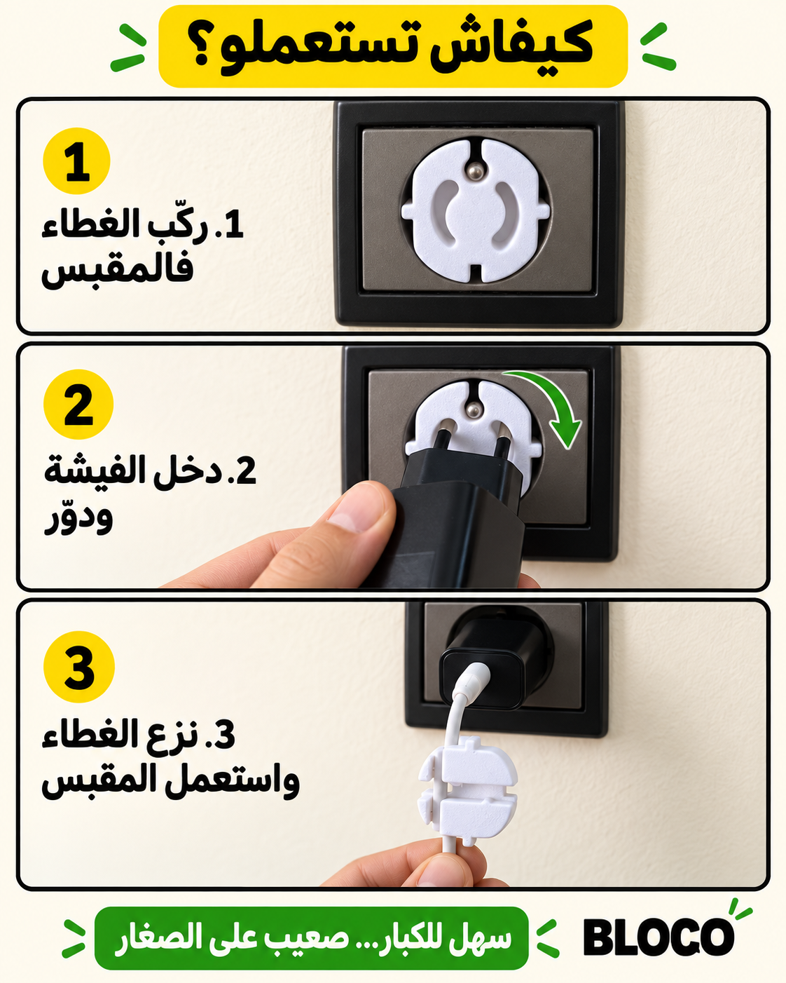 غطاء المقابس الكهربائية
